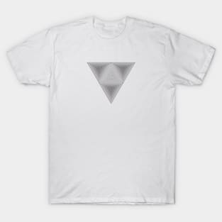 Optical illusion (Hipster triangle) Impossible Black & White Art T-Shirt